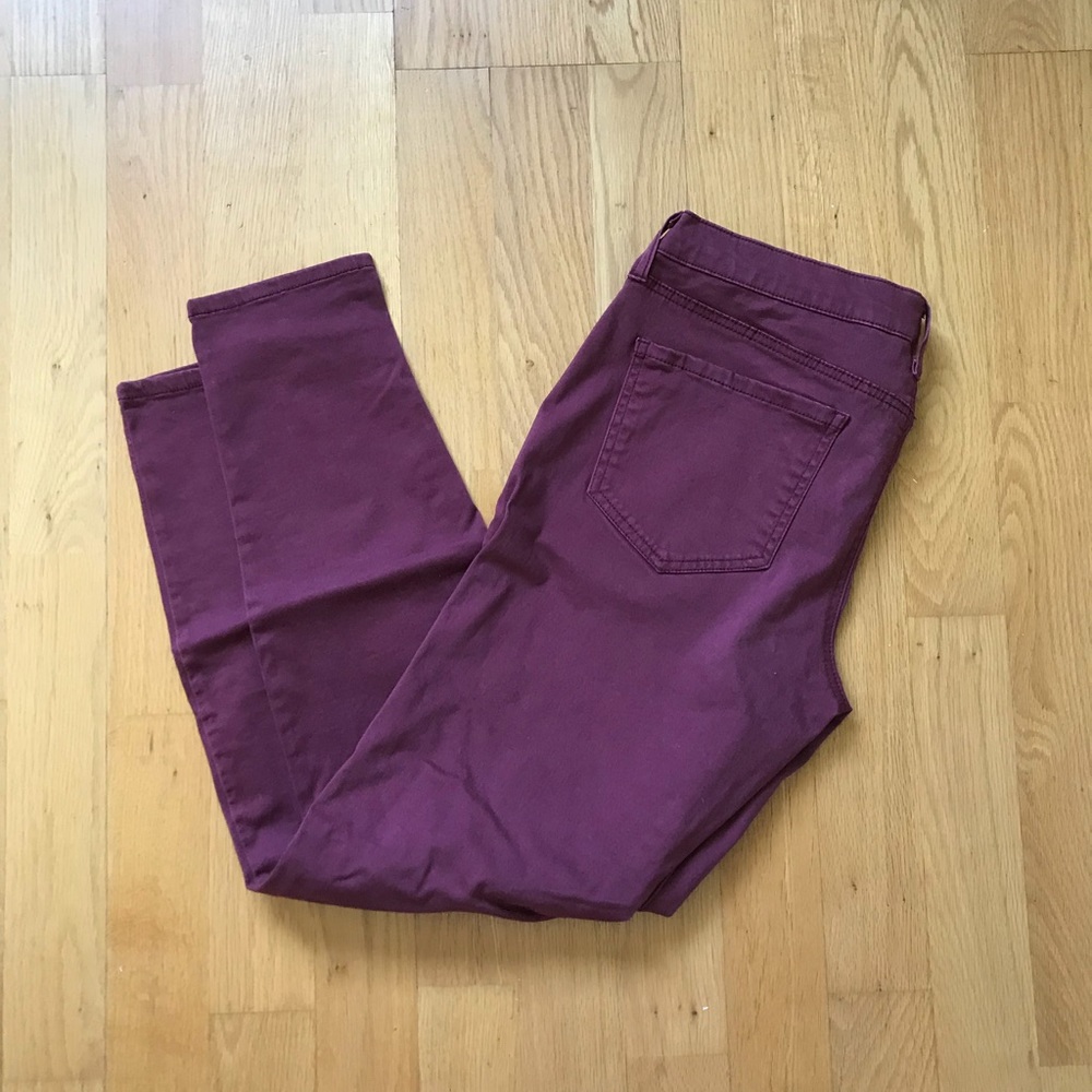 Maroon jeans